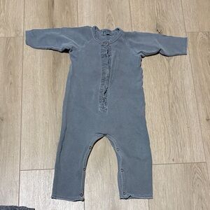Bobo Choses Gray Jumpsuit 3-6 M (runs very large!)